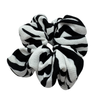 Scrunchies Sofia Grande Blanco y negro