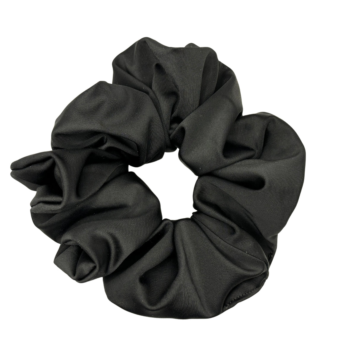 Scrunchies Satén Grande Negro