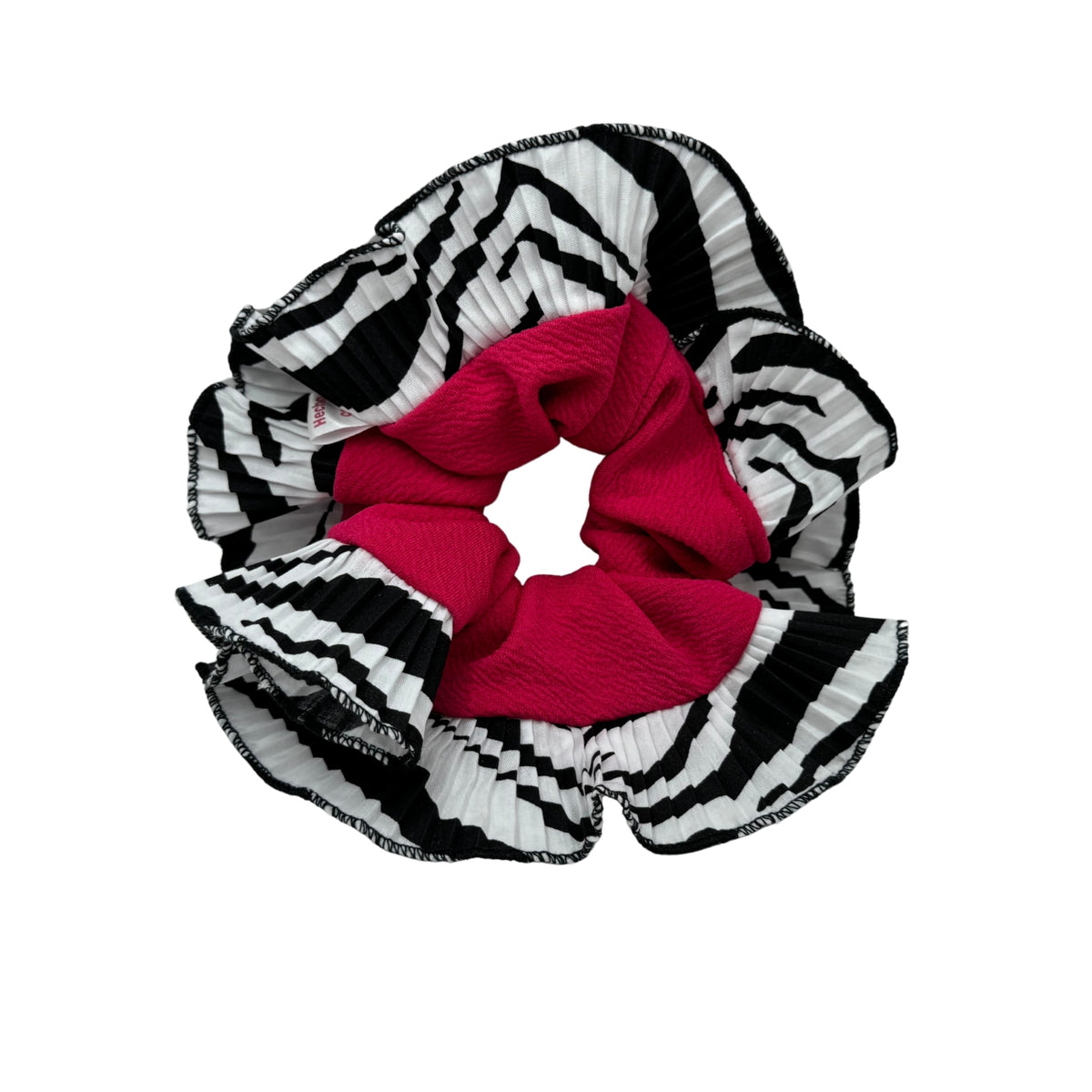 Scrunchies Rumba Simple Rojo y Blanco